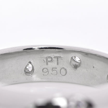 Tiffany Platinum Diamond 4mm Etoile Band Ring 49 5 3 of 4