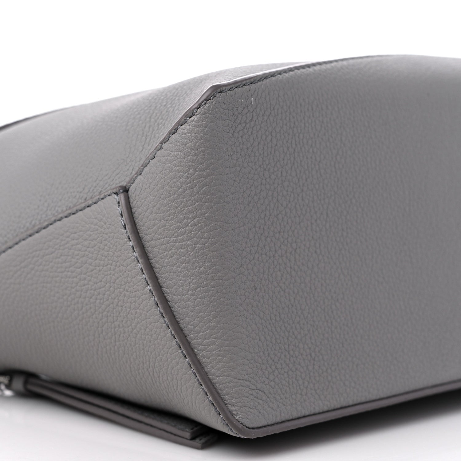 Loewe Soft Grained Calfskin Small Puzzle Edge Bag Pearl Grey 7 of 8
