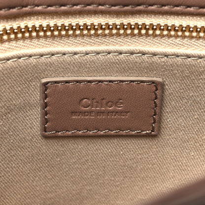 Chloe Calfskin Medium Faye Top Handle Bag Desert Taupe 6 of 12