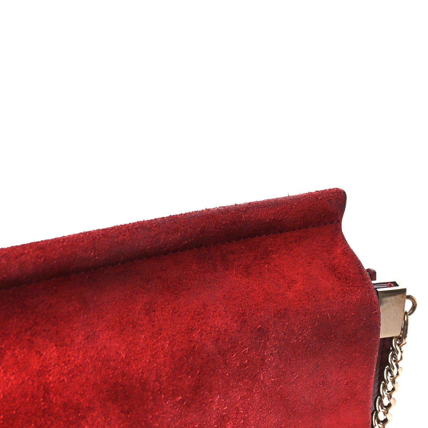 Calfskin Suede Medium Faye Shoulder Bag Plum Purple