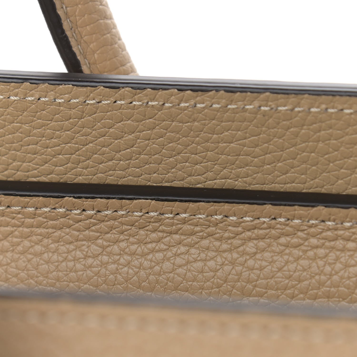 Celine Drummed Calfskin Micro Luggage Dune 11 of 11