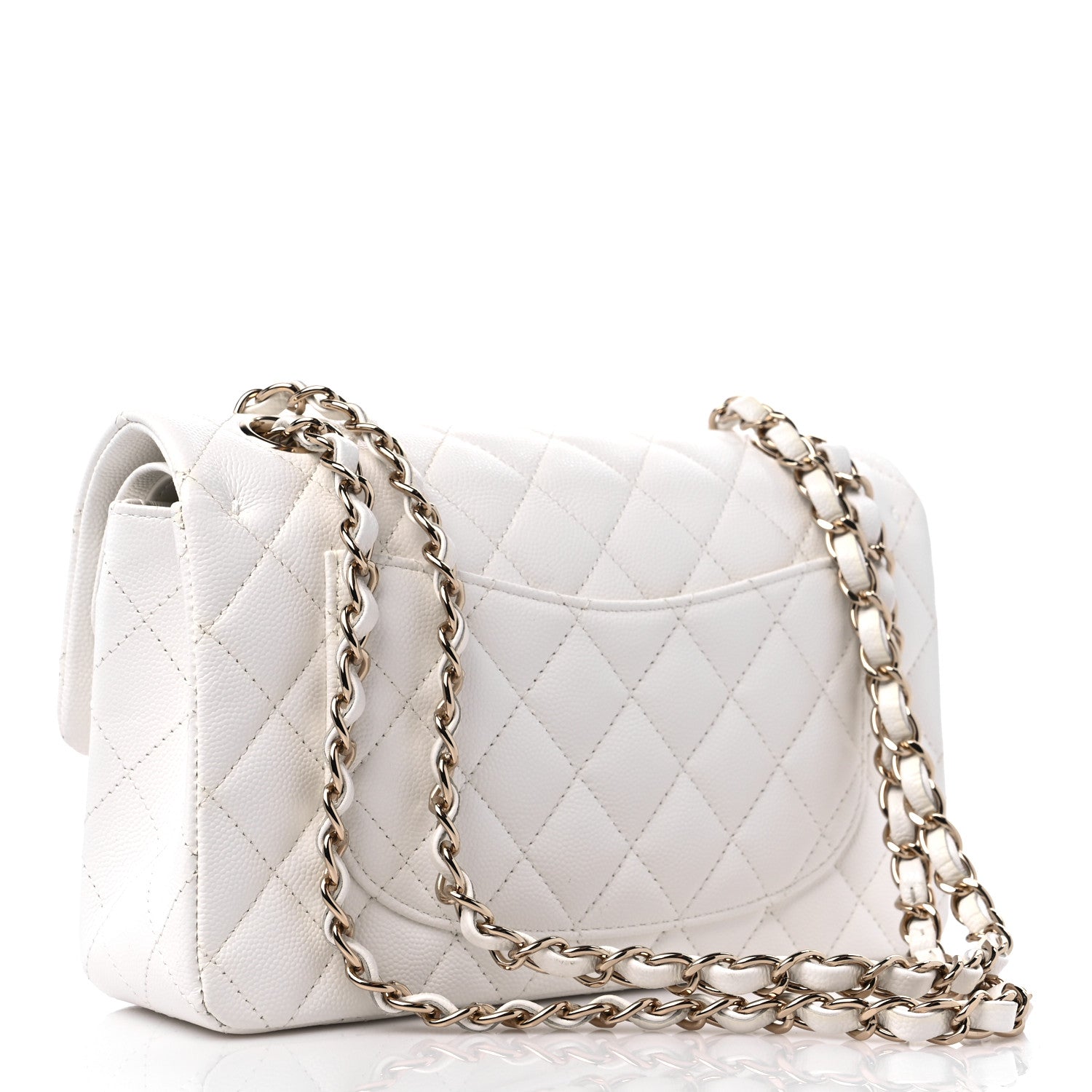 Chanel Caviar Quilted Small Double Flap White 3 of 10