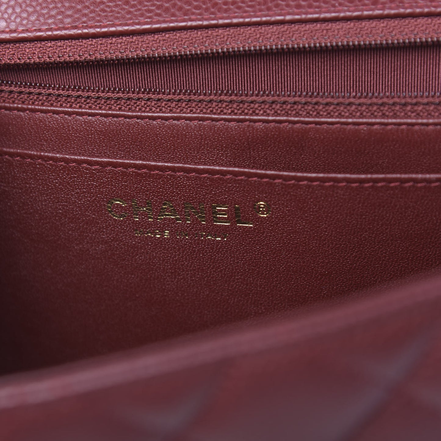 Caviar Quilted Maxi Single Flap Red