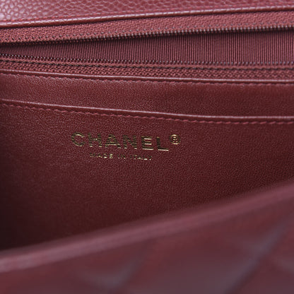 Chanel Caviar Quilted Maxi Single Flap Red 6 of 10