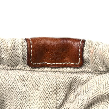 Hermes Canvas Barenia Fourbi 25 MM Pouch Naturel Fauve 6 of 9