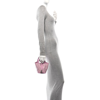 Hermes Swift Micro Lucky Daisy Picotin Lock Mauve Sylvestre 2 of 11