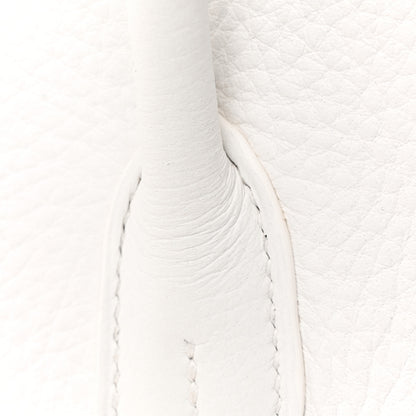 Hermes Taurillon Clemence Birkin 35 White 15 of 18