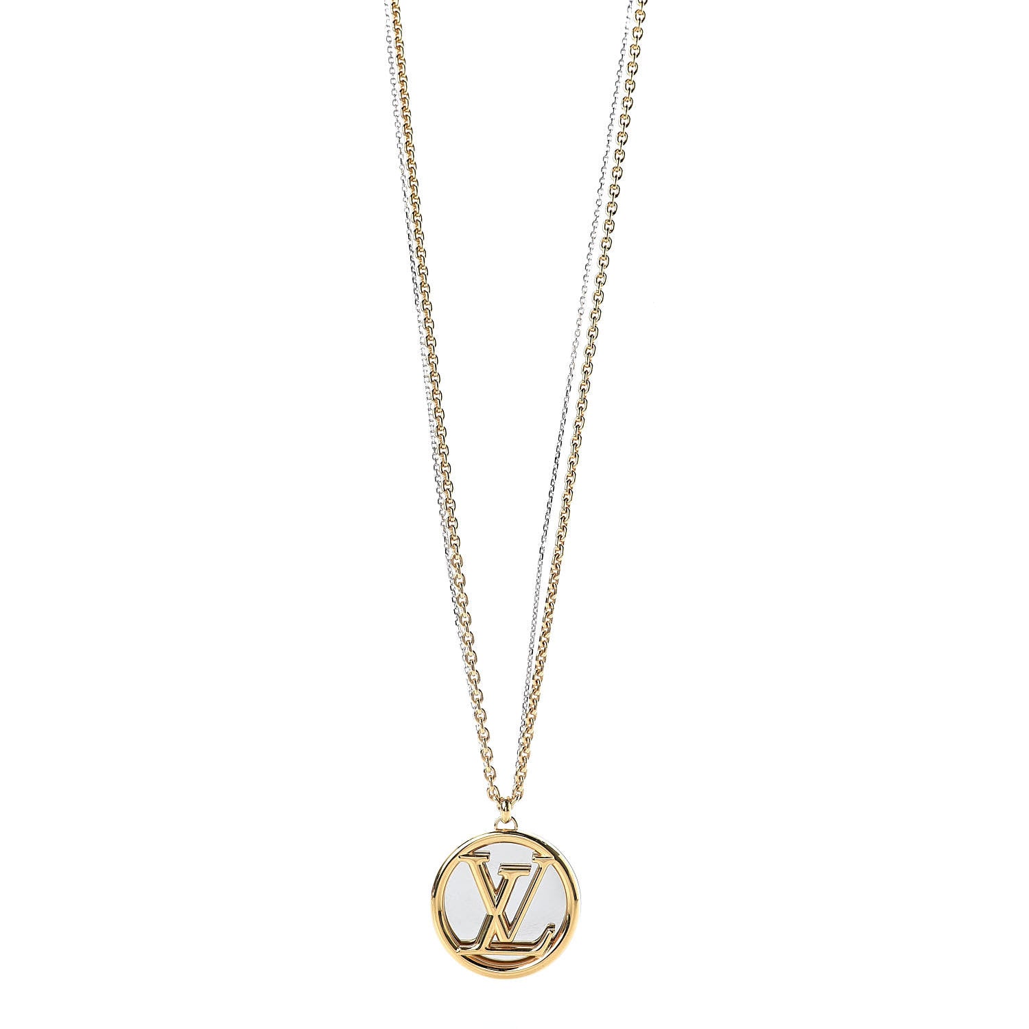 Louis Vuitton Louise Long Necklace Gold 1 of 6