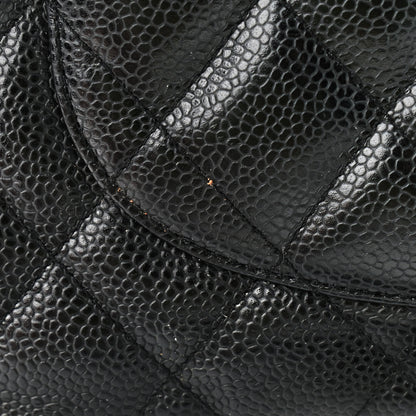 Chanel Caviar Quilted Jumbo Single Flap Black 16 of 16