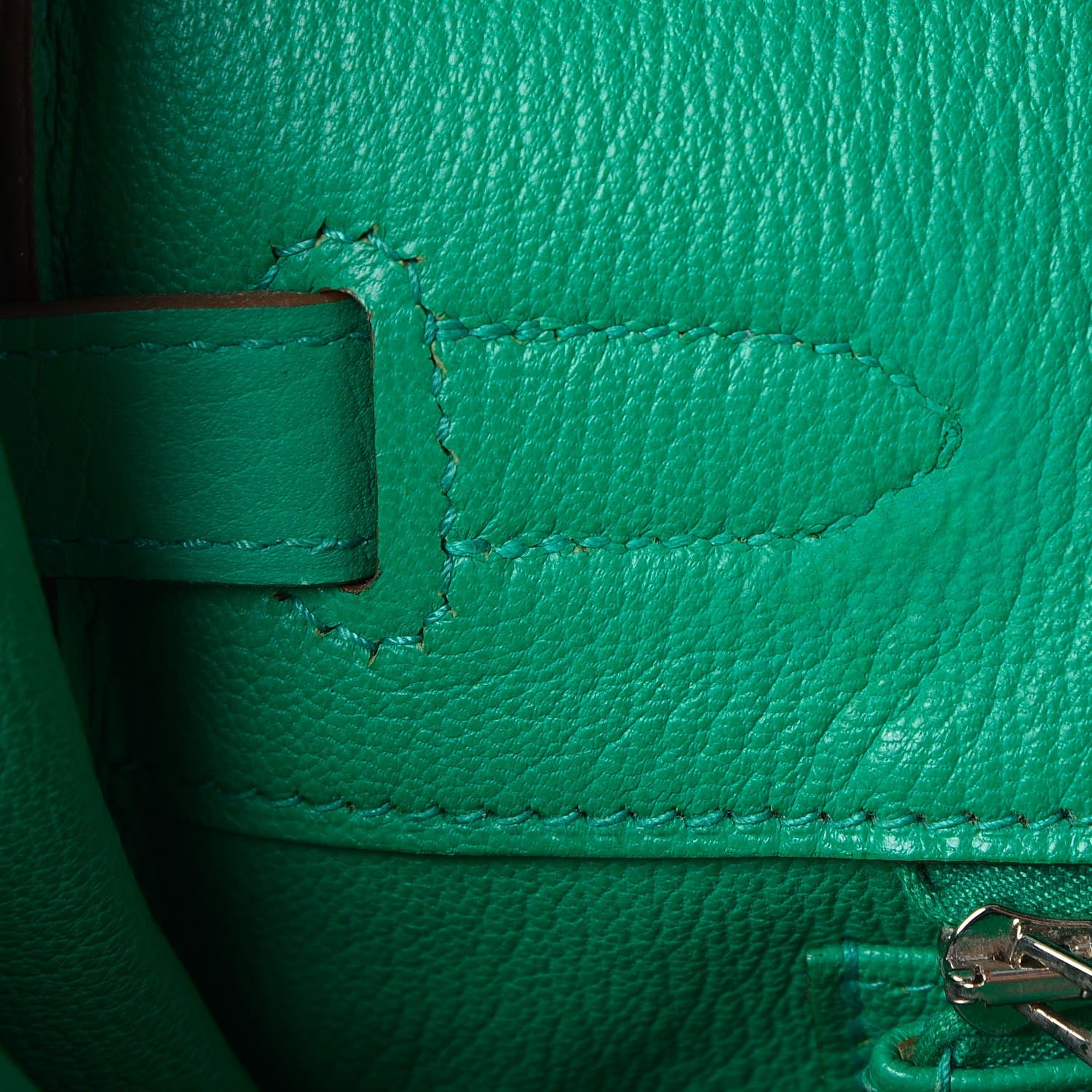 Hermes Taurillon Clemence Birkin 35 Menthe 8 of 36
