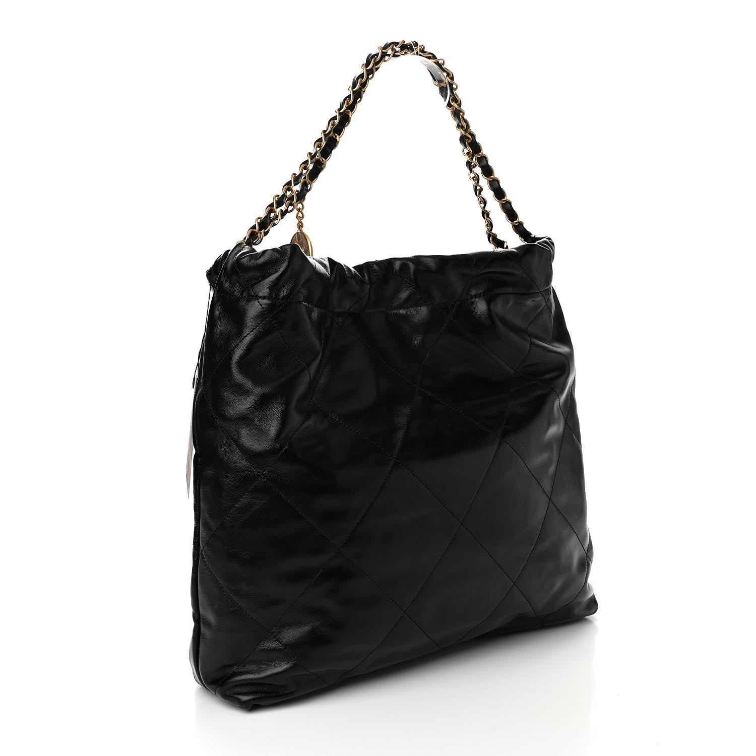 Chanel Shiny Calfskin Quilted Chanel 22 Black 4 of 11