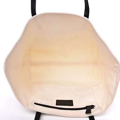 Versace Canvas Logo Tote Black White 4 of 17