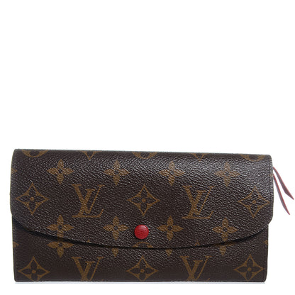 Louis Vuitton Monogram Emilie Wallet Red 1 of 7