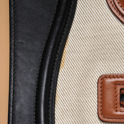 Celine Calfskin Canvas Mini Tri-Color Luggage Tan 9 of 14
