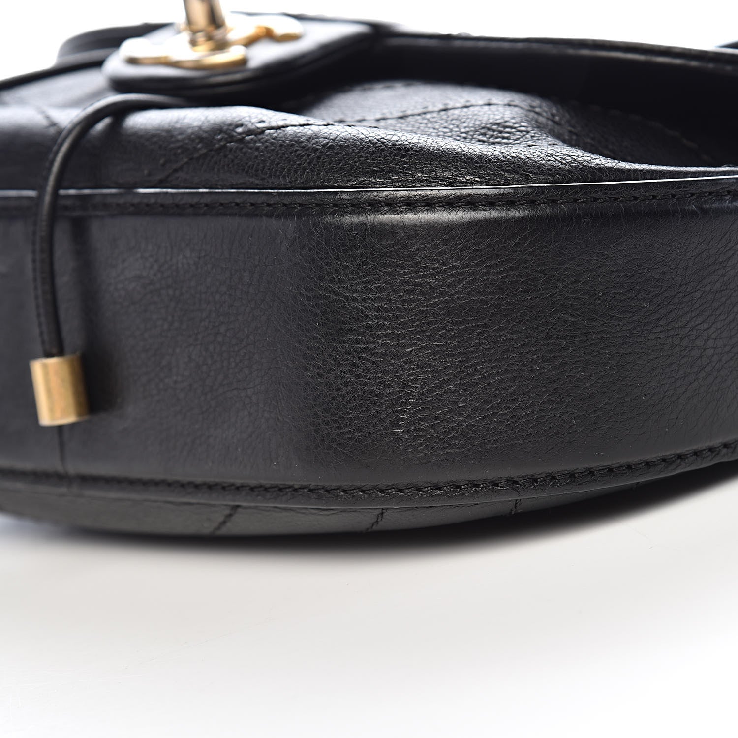 Chanel Calfskin Chevron Stitched Flap Black 9 of 11