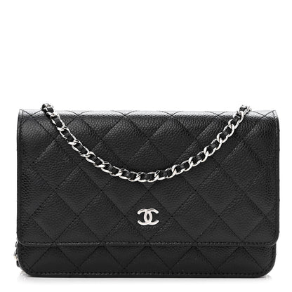 Chanel Caviar Quilted Wallet On Chain WOC Black 1 of 12