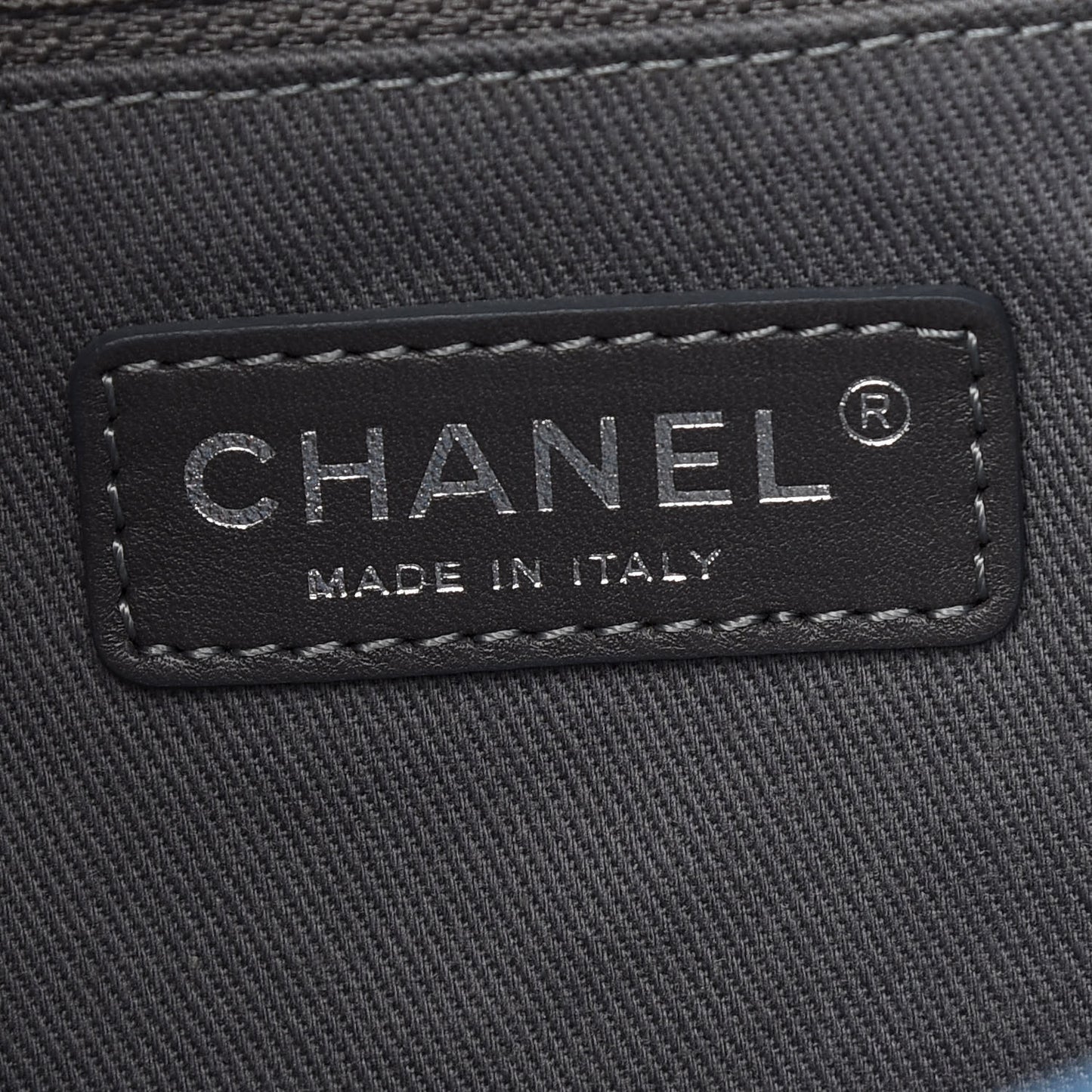 Iridescent Calfskin Glint Flap Blue