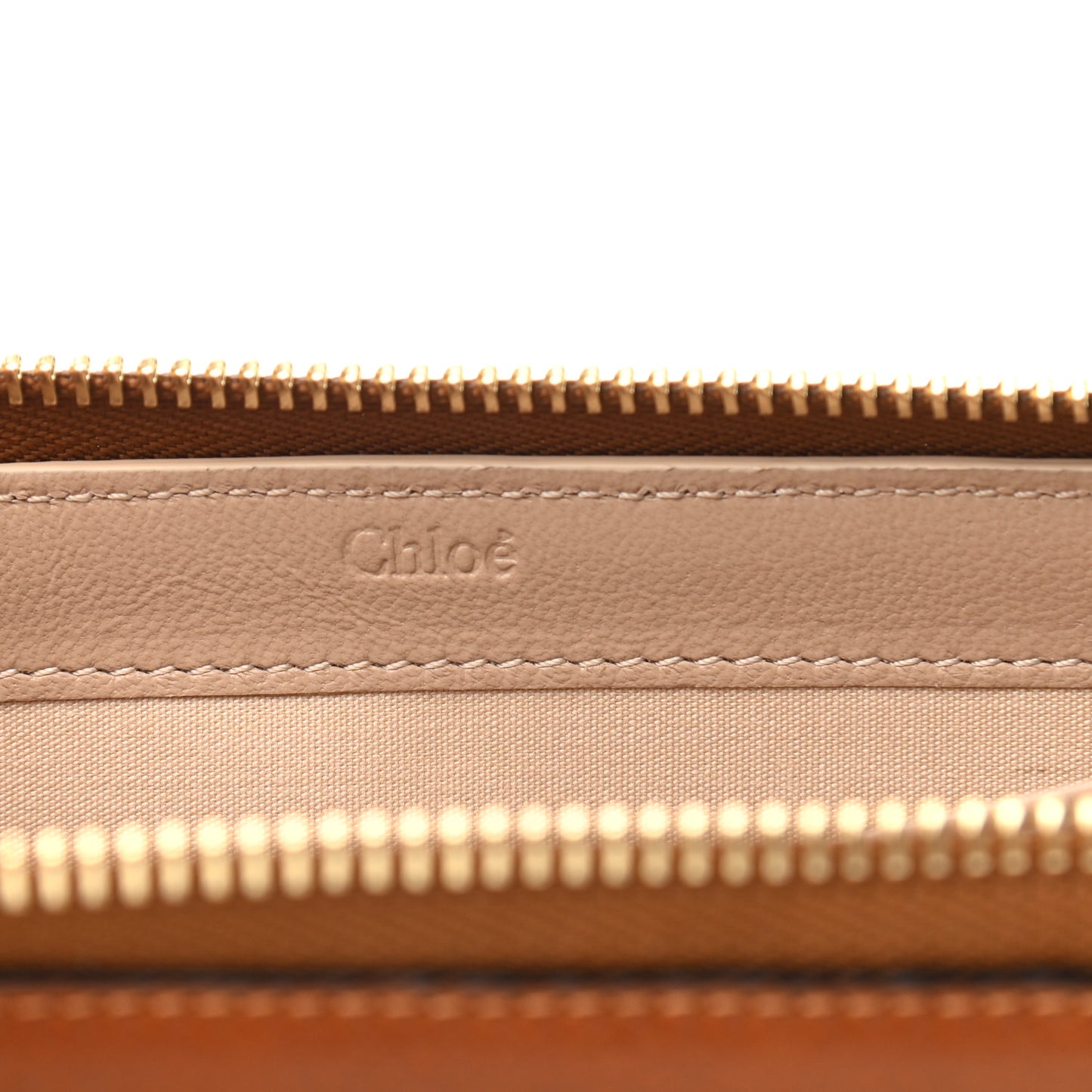 Calfskin Hudson Zip Around Wallet Caramel