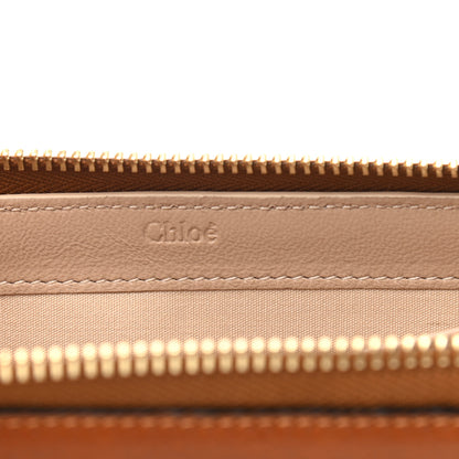 Chloe Calfskin Hudson Zip Around Wallet Caramel 6 of 9