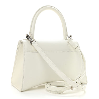 Balenciaga Grained Calfskin Small Hourglass Top Handle Bag White 3 of 12