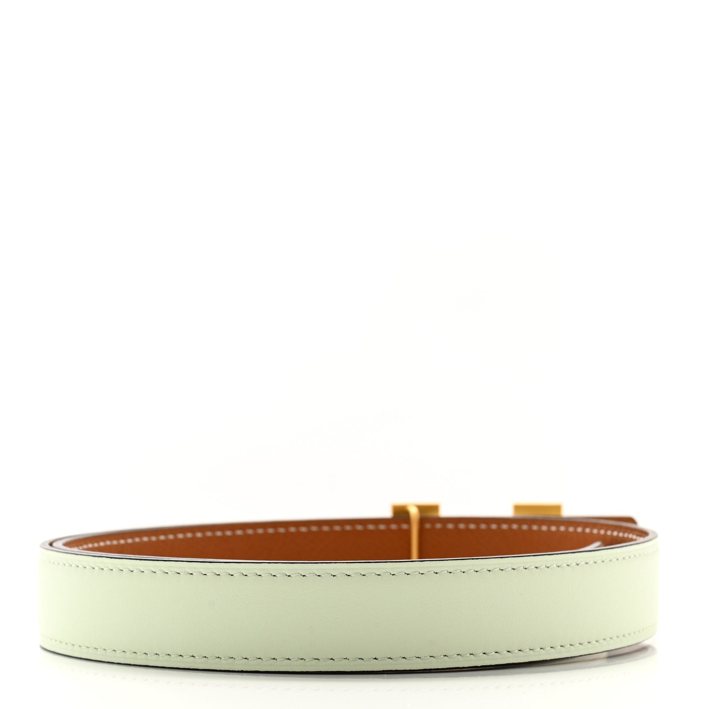 Epsom Swift 24mm Mini H Belt 75 30 Gold Vert Fizz