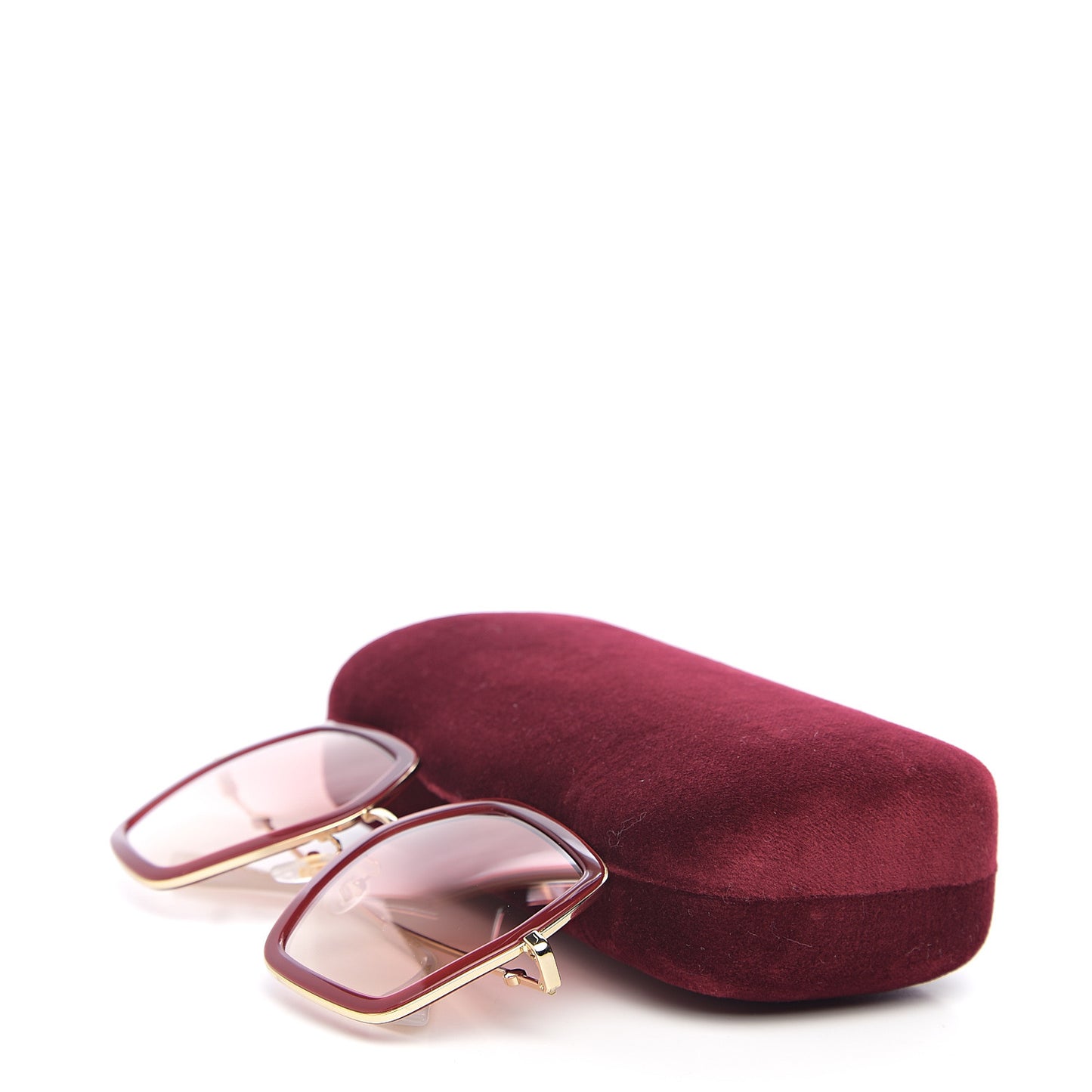 Acetate Oversize Square Frame GG0106S Sunglasses Red