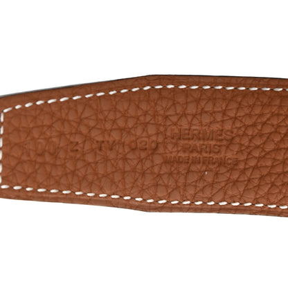 Hermes Box Togo 32mm H Belt 100 Black Gold 5 of 7