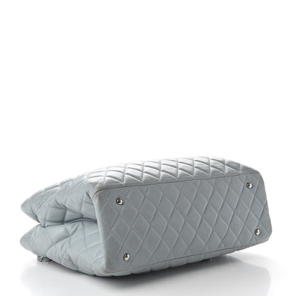 Chanel Lambskin Quilted Daily Shopping Tote Light Blue 5 of 11