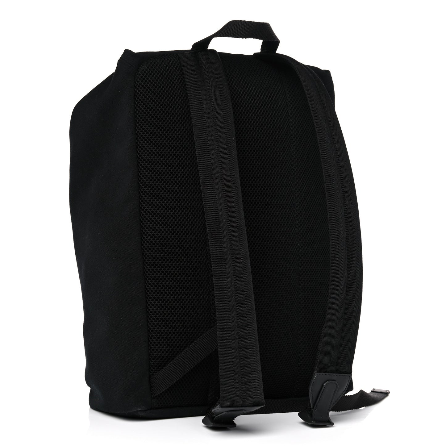 Nylon Stamp Patch Cross Strap Backpack Black Maya