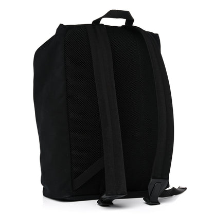 Fendi Nylon Stamp Patch Cross Strap Backpack Black Maya 2 of 17