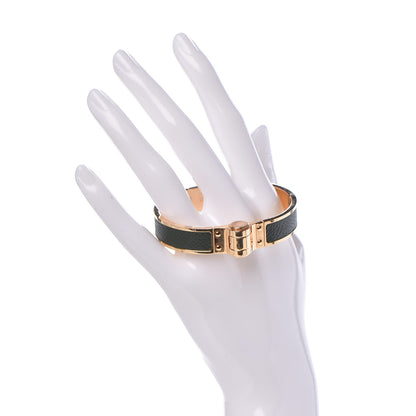 Hermes Epsom Charniere Narrow Hinged Bracelet S Vert Anglais 2 of 4