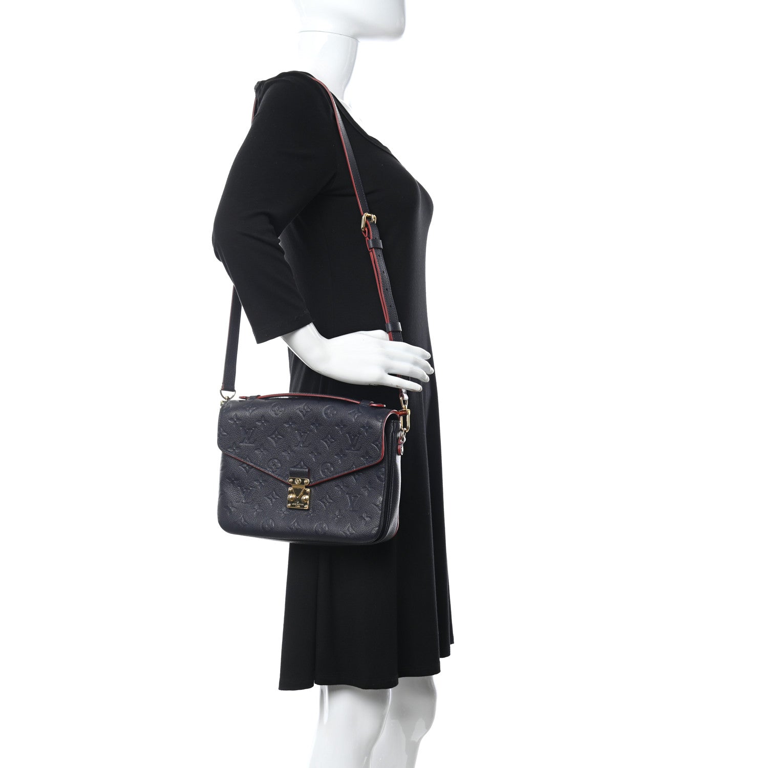 Louis Vuitton Empreinte Pochette Metis Marine Rouge 3 of 10