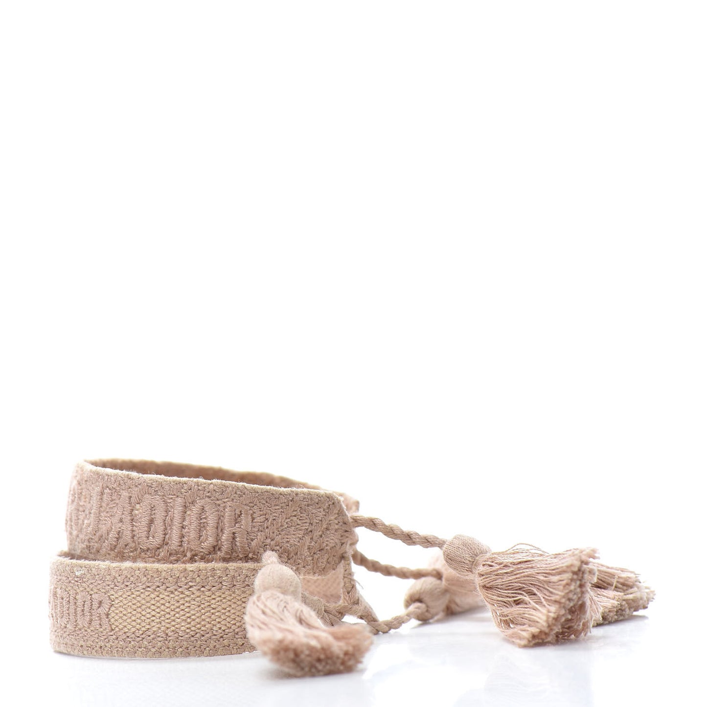 Woven Cotton J'Adior Friendship Bracelet Set Pink