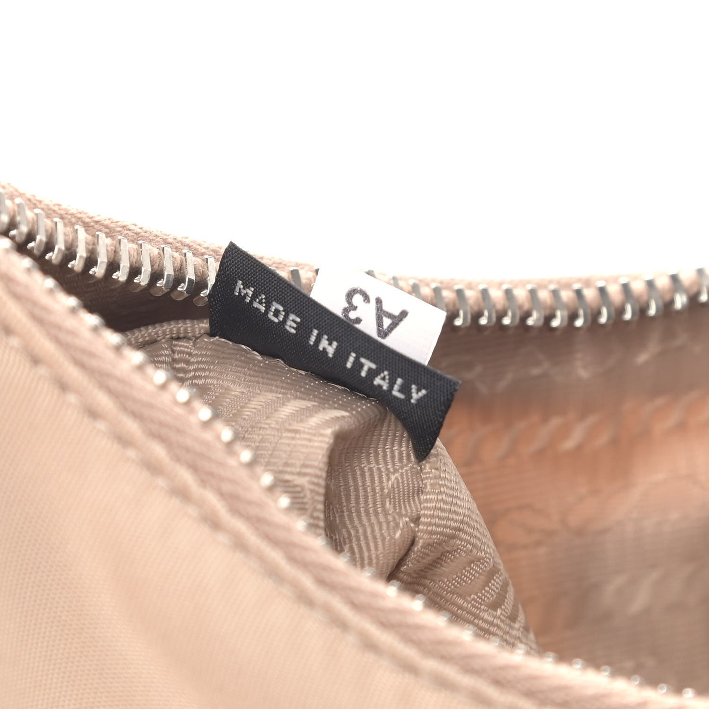 Re-Nylon Saffiano Mini Re-Edition 2005 Bag Cammeo