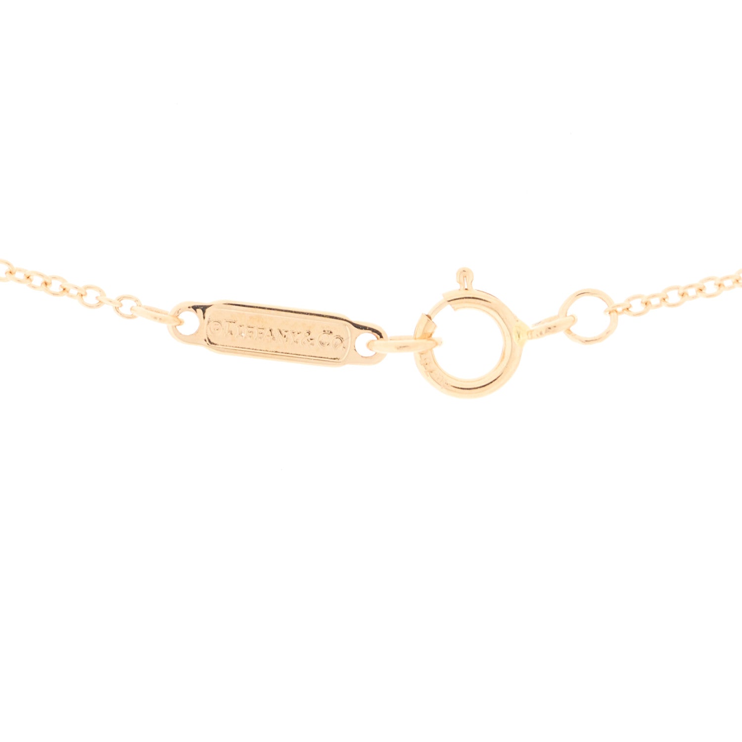 Tiffany 18K Rose Gold Diamond Paper Flowers Pendant Necklace 2 of 4