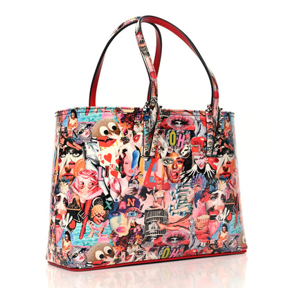 Christian Louboutin Patent Calfskin Small Oh Xtian Cabata Tote Red 4 of 11