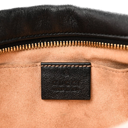 Gucci Monogram Matelasse Diagonal Small GG Marmont Chain Shoulder Bag Beige Black Beige Black 6 of 10