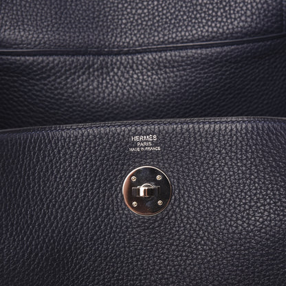 Hermes Taurillon Clemence Lindy 26 Bleu Nuit 5 of 10