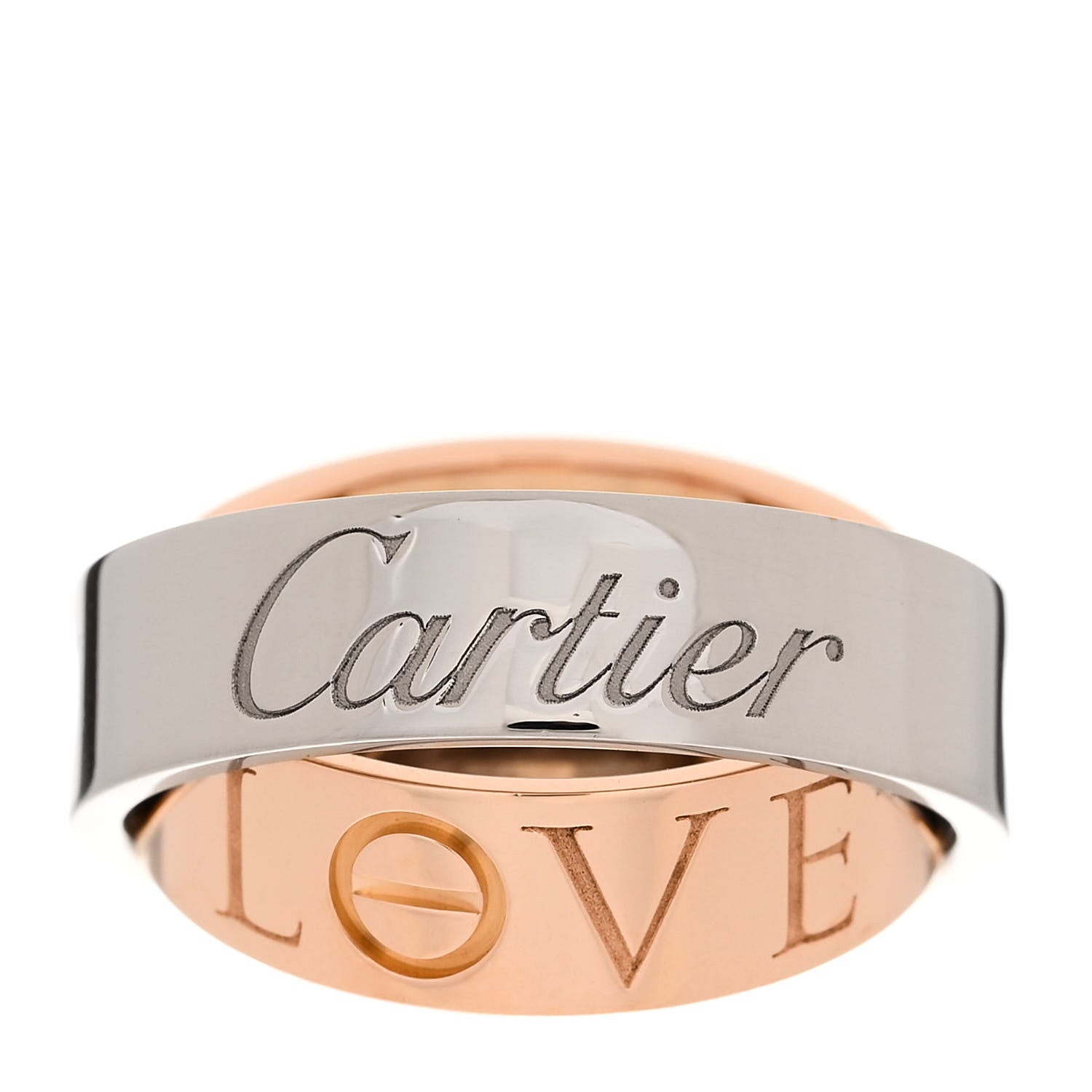 Cartier 18K White Pink Gold 5.5mm Astro LOVE Ring 48 4.5 3 of 4