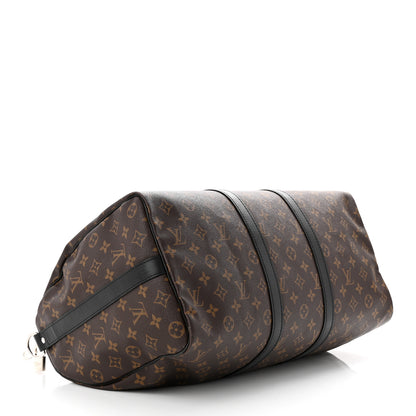 Louis Vuitton Monogram Macassar Keepall Bandouliere 45 4 of 14