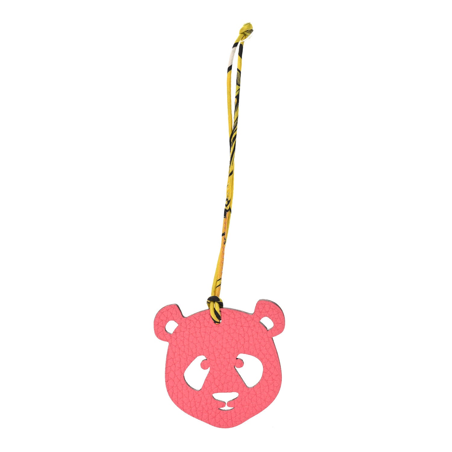 Hermes Togo Chevre Mysore Petit H Panda Bag Charm Rose Azalee Sienne 1 of 4