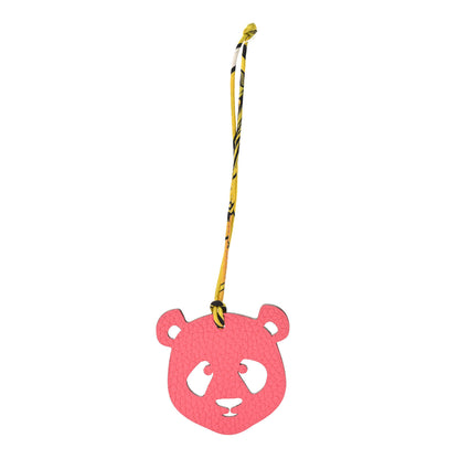 Hermes Togo Chevre Mysore Petit H Panda Bag Charm Rose Azalee Sienne 1 of 4