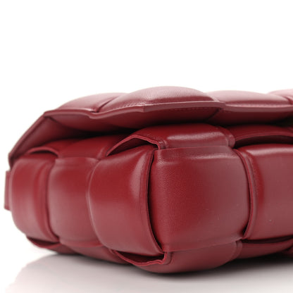 Bottega Veneta Nappa Maxi Intreccio Padded Cassette Crossbody Bag Dark Red 8 of 9