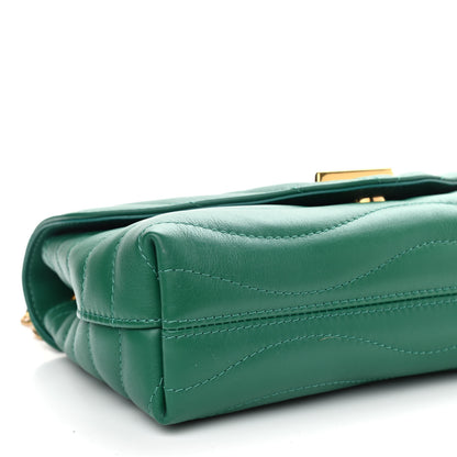 Louis Vuitton Calfskin New Wave Chain Bag MM NM Emerald 7 of 9