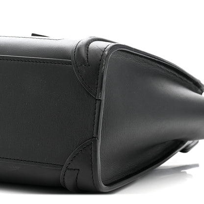 Celine Smooth Calfskin Nano Luggage Black 10 of 11