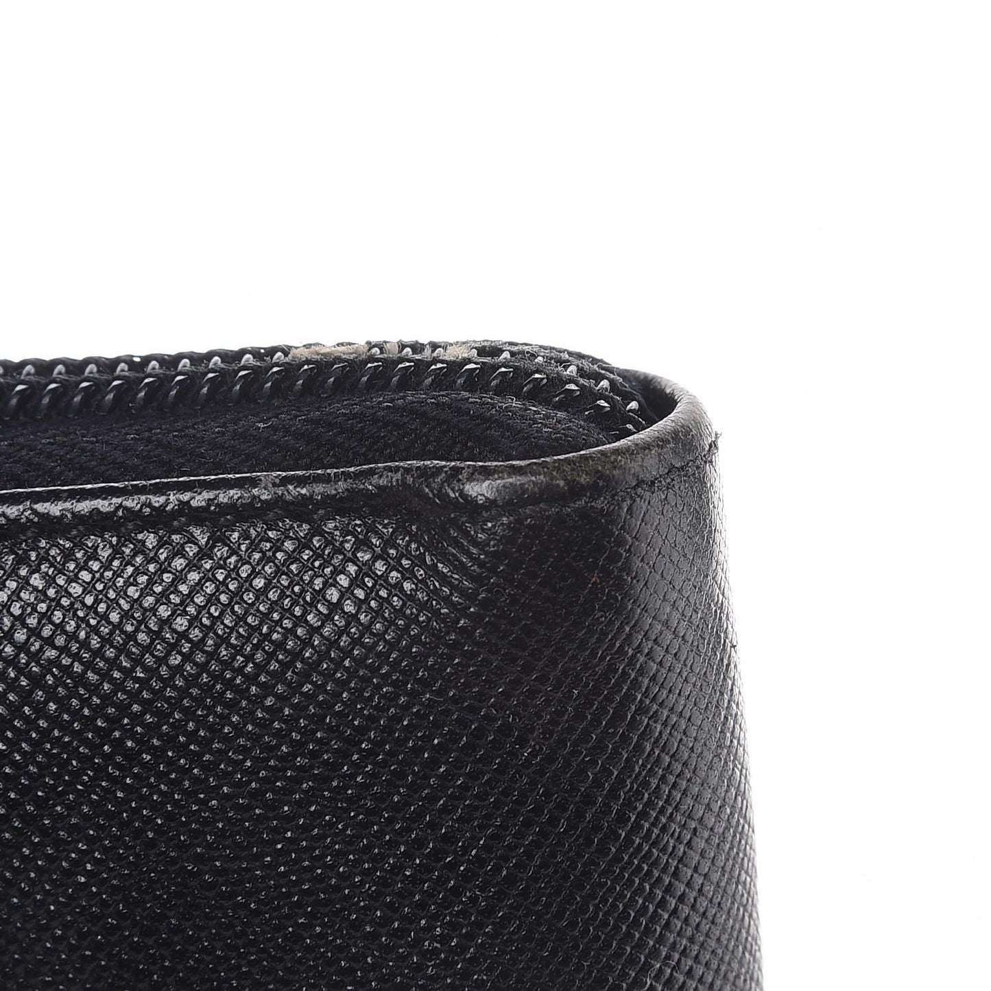 Saffiano Zip Around Wallet Black