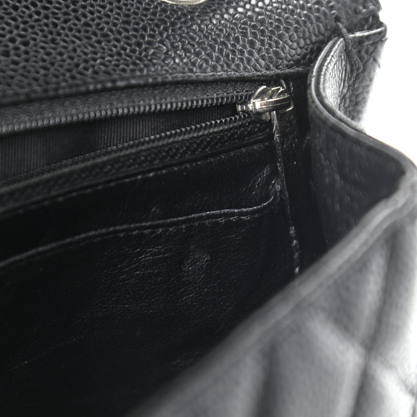Caviar Quilted Maxi Single Flap Black