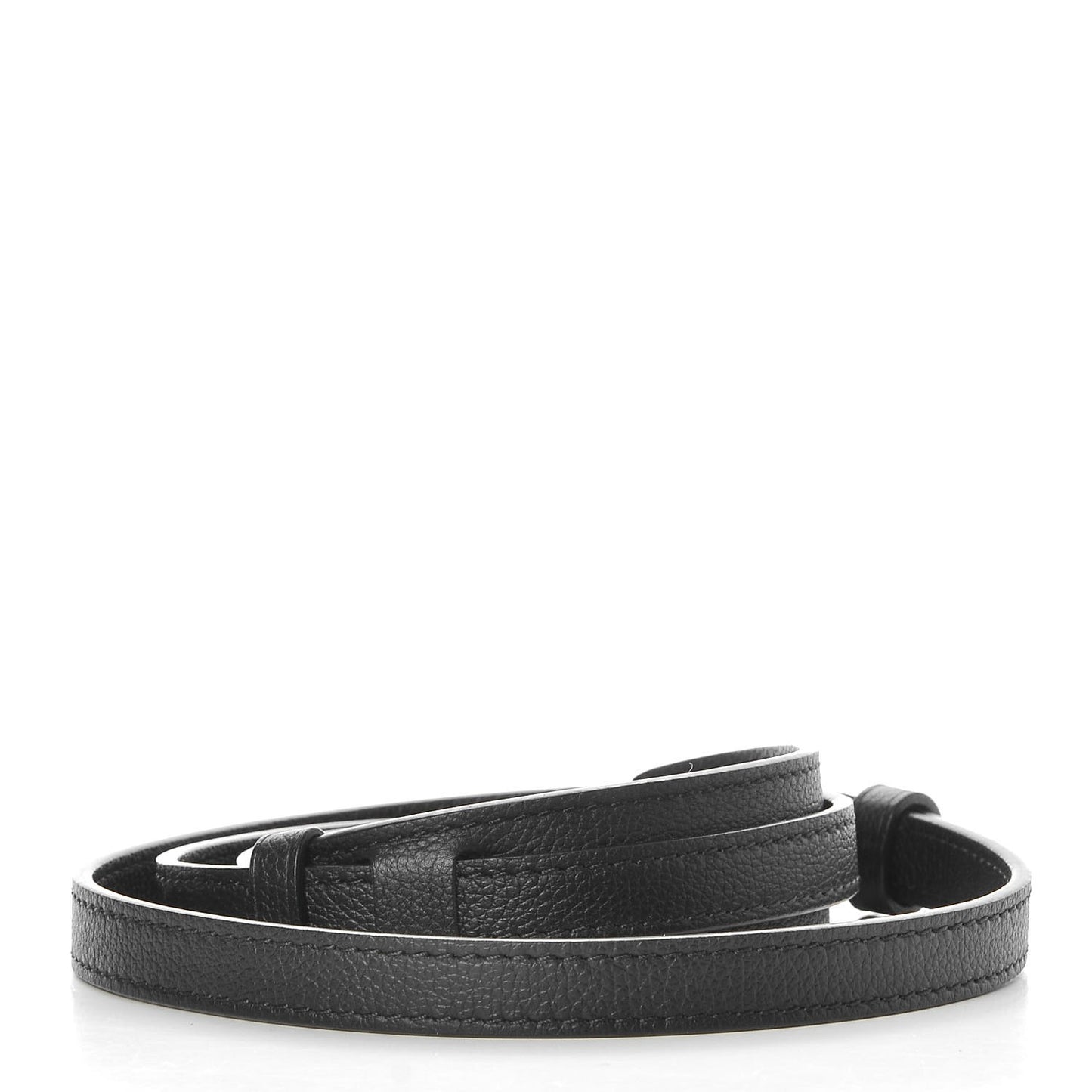 Calfskin Lockme II BB Shoulder Strap Black