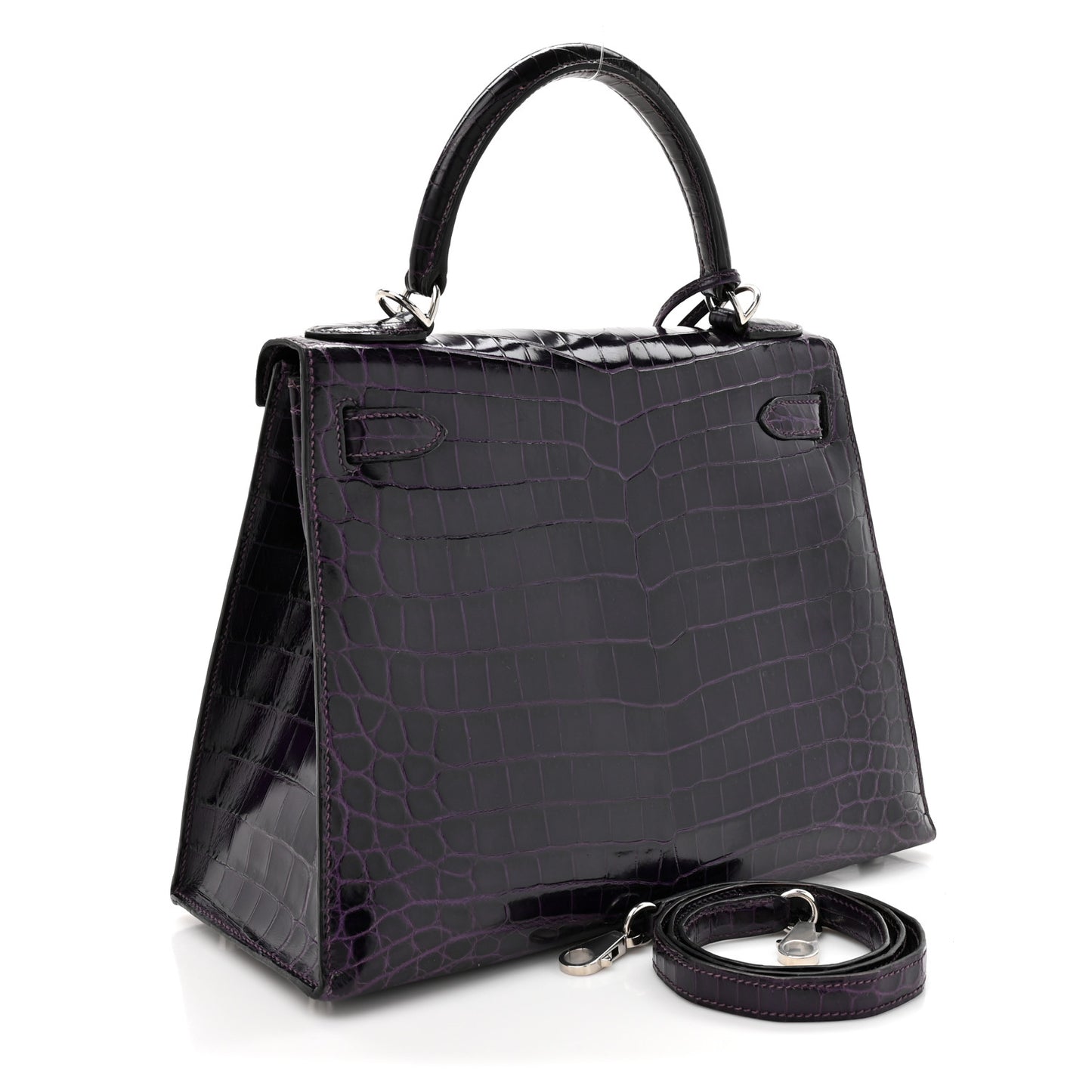 Shiny Niloticus Crocodile Kelly Sellier 28 Amethyst