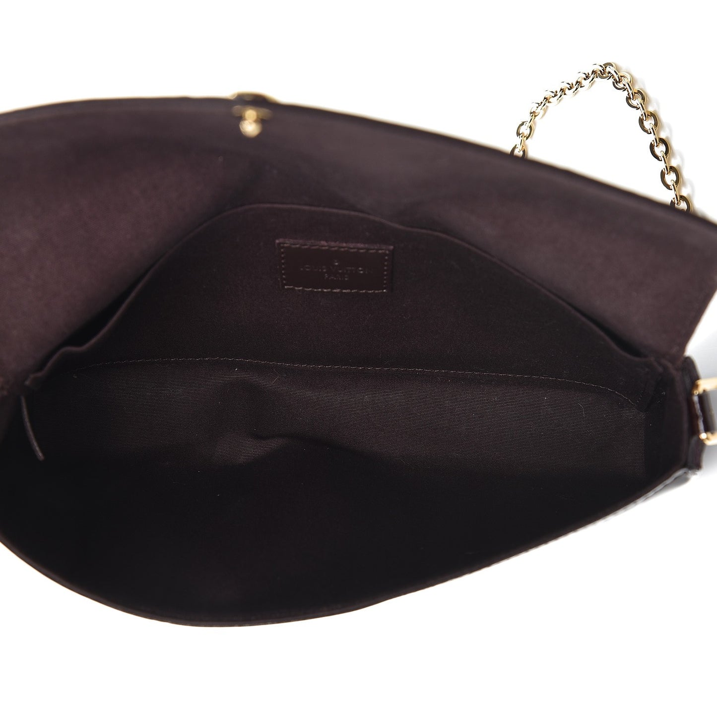 Vernis Pochette Felicie Chain Wallet Amarante